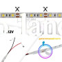 Светодиодная лента B-LED 5050-60 R IP65  теплая белая, герметичная, 1м